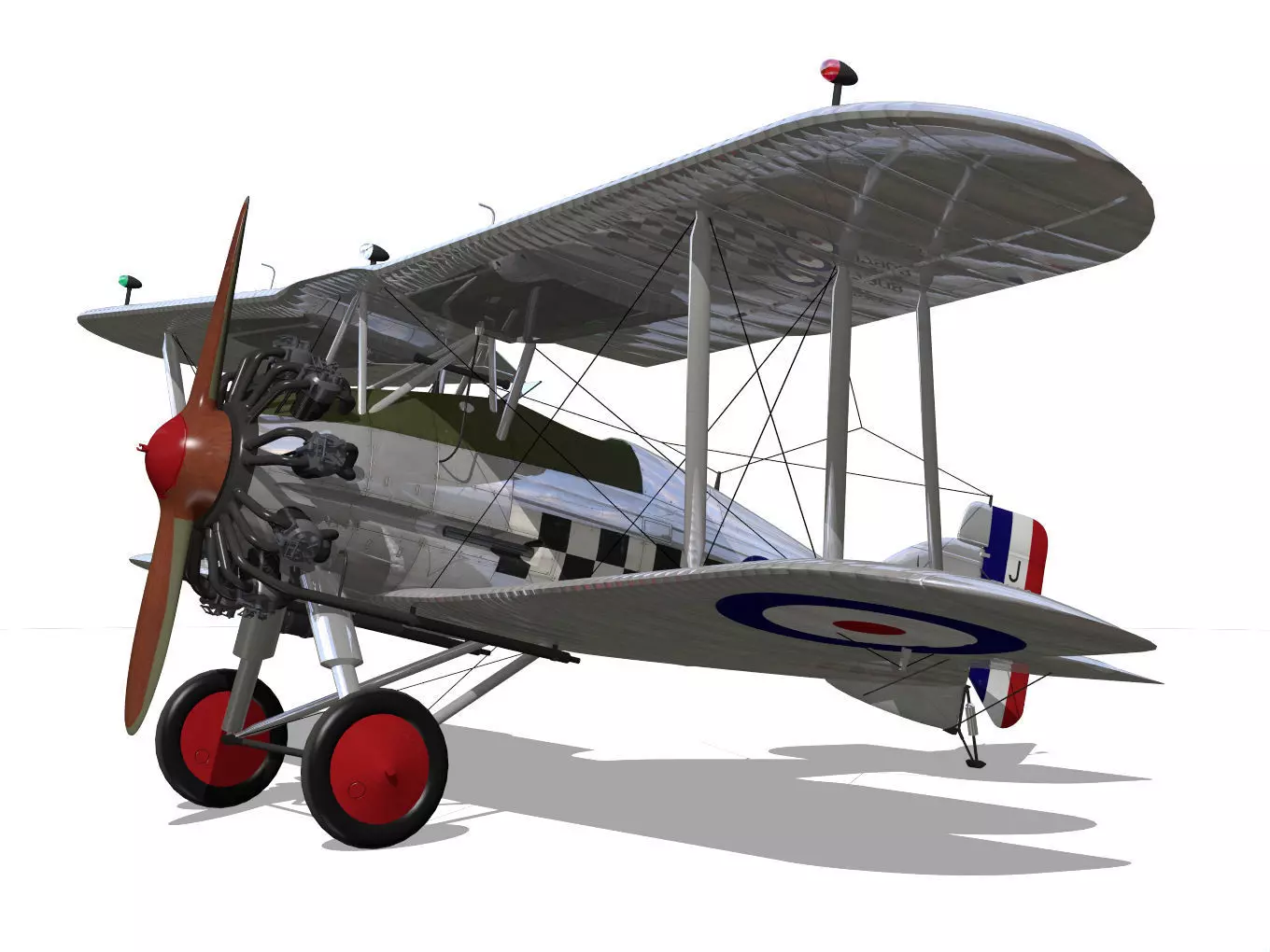 Gloster Gamecock 3D model_5