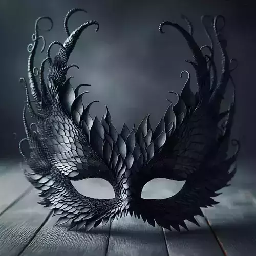 Dragon Fantasy Masquerade Mask 3D print model