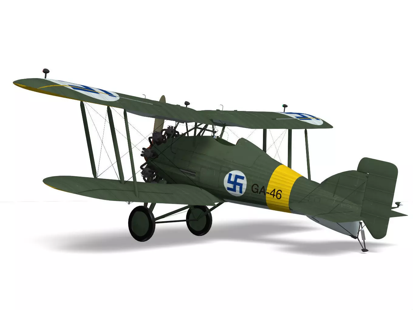 Gloster Gamecock 3D model_6