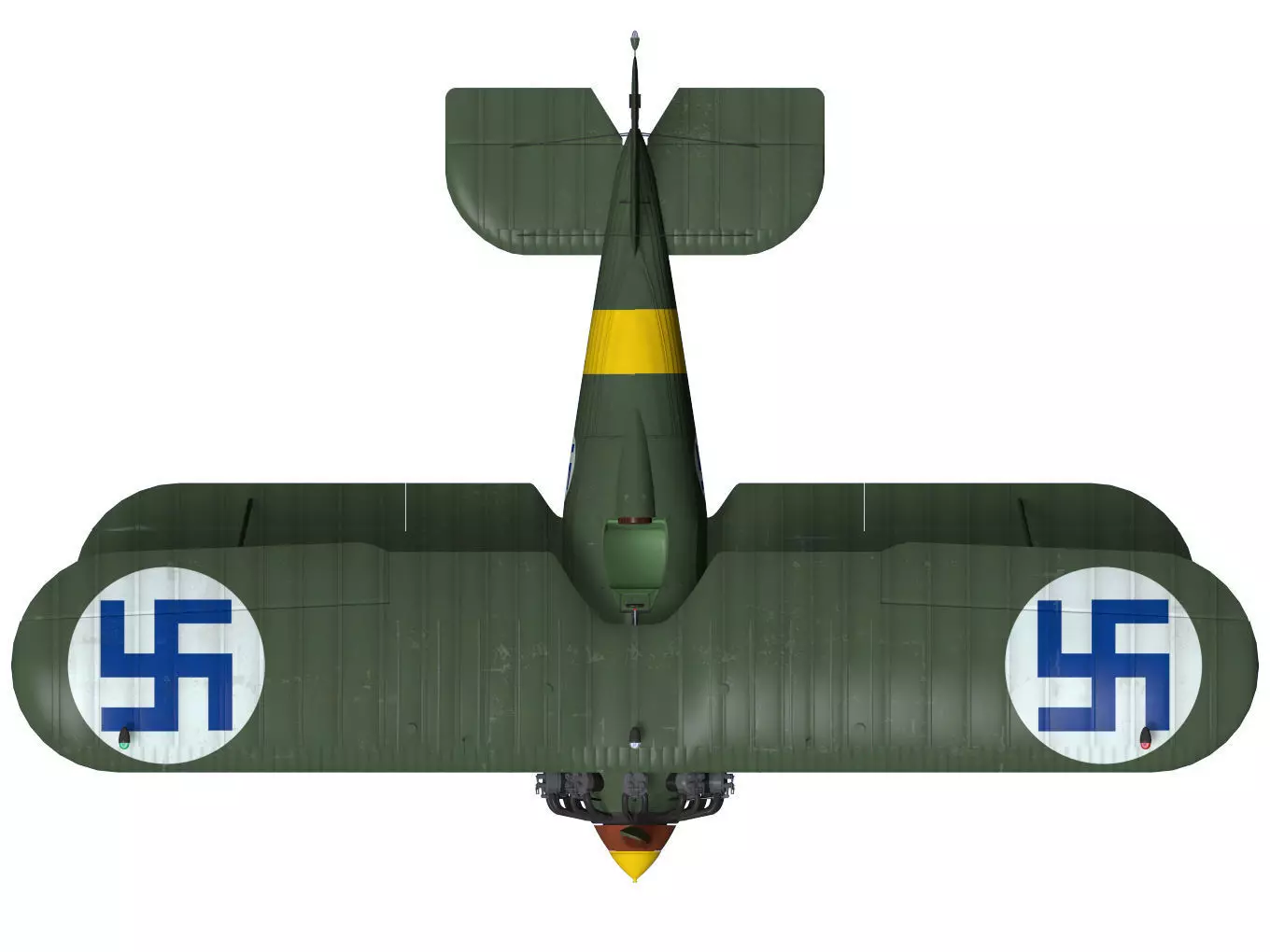 Gloster Gamecock 3D model_11
