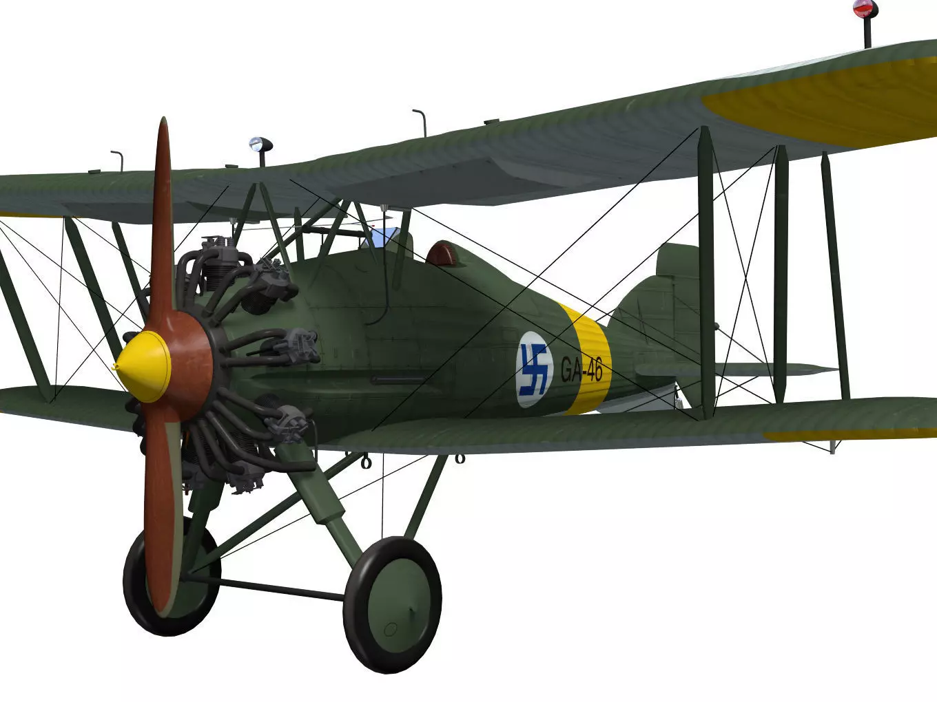 Gloster Gamecock 3D model_4
