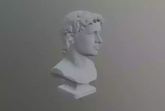 Greek head statue