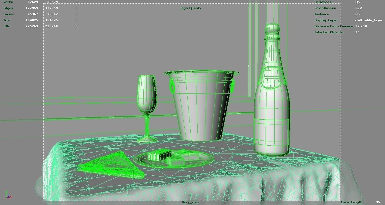 Bootle cup and chocolate Free low-poly 3D model_1