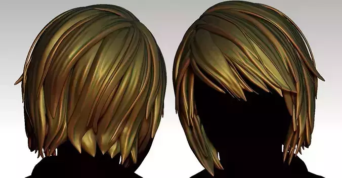 Hair girl 223 3D print model