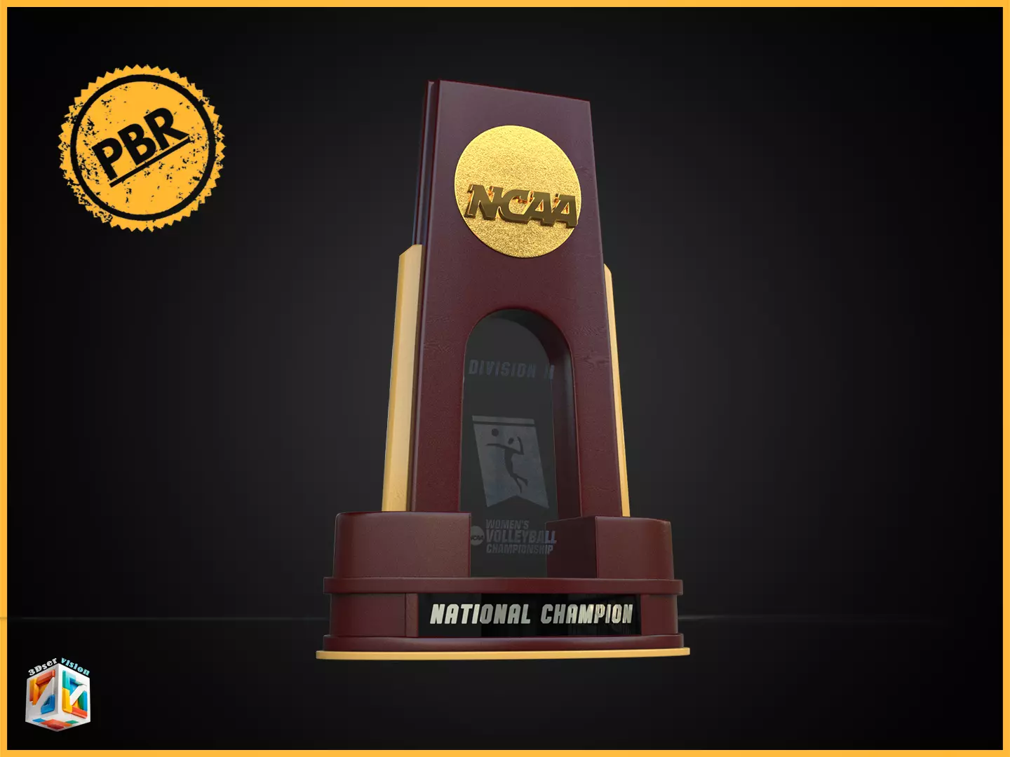 NCAA Women Volleyball division 2 3D model
