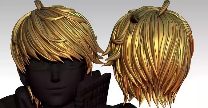 3D Hair style for Man V30 3D print model