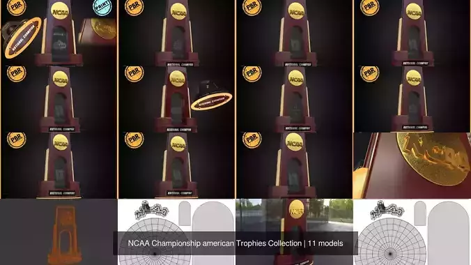 NCAA Championship american Trophies Collection