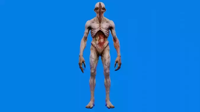 The Mawkeeper 3D Horror Character Monster Rigged