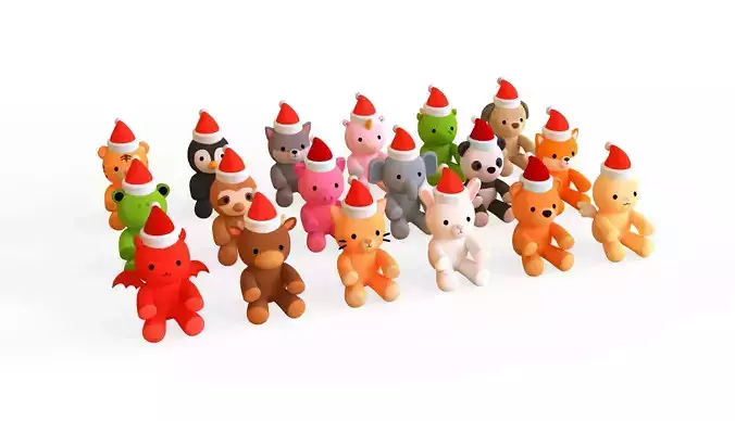 Christmas Theme - Stuffies Pack 01
