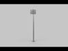 High mast lighting tower 3D model_1