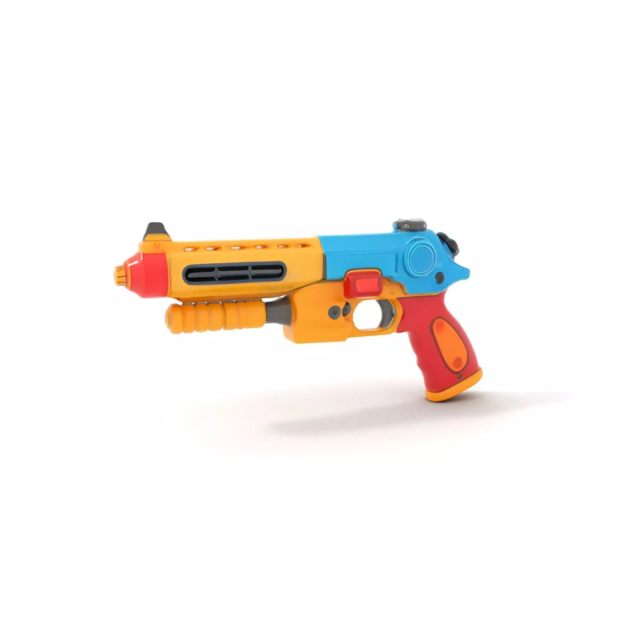 Vibrant Toy Blaster model pack Low-poly 3D model_12