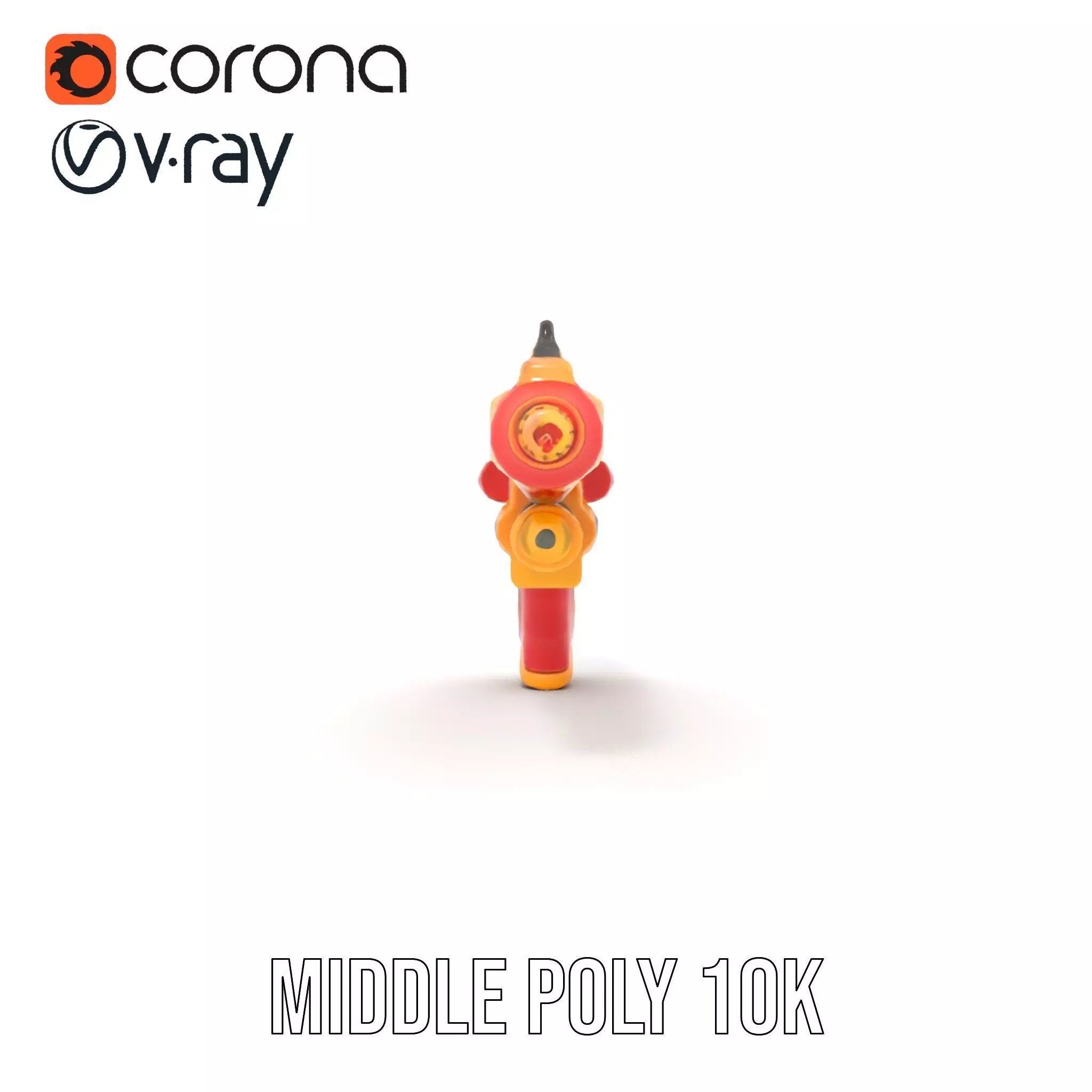 Vibrant Toy Blaster model pack Low-poly 3D model_9