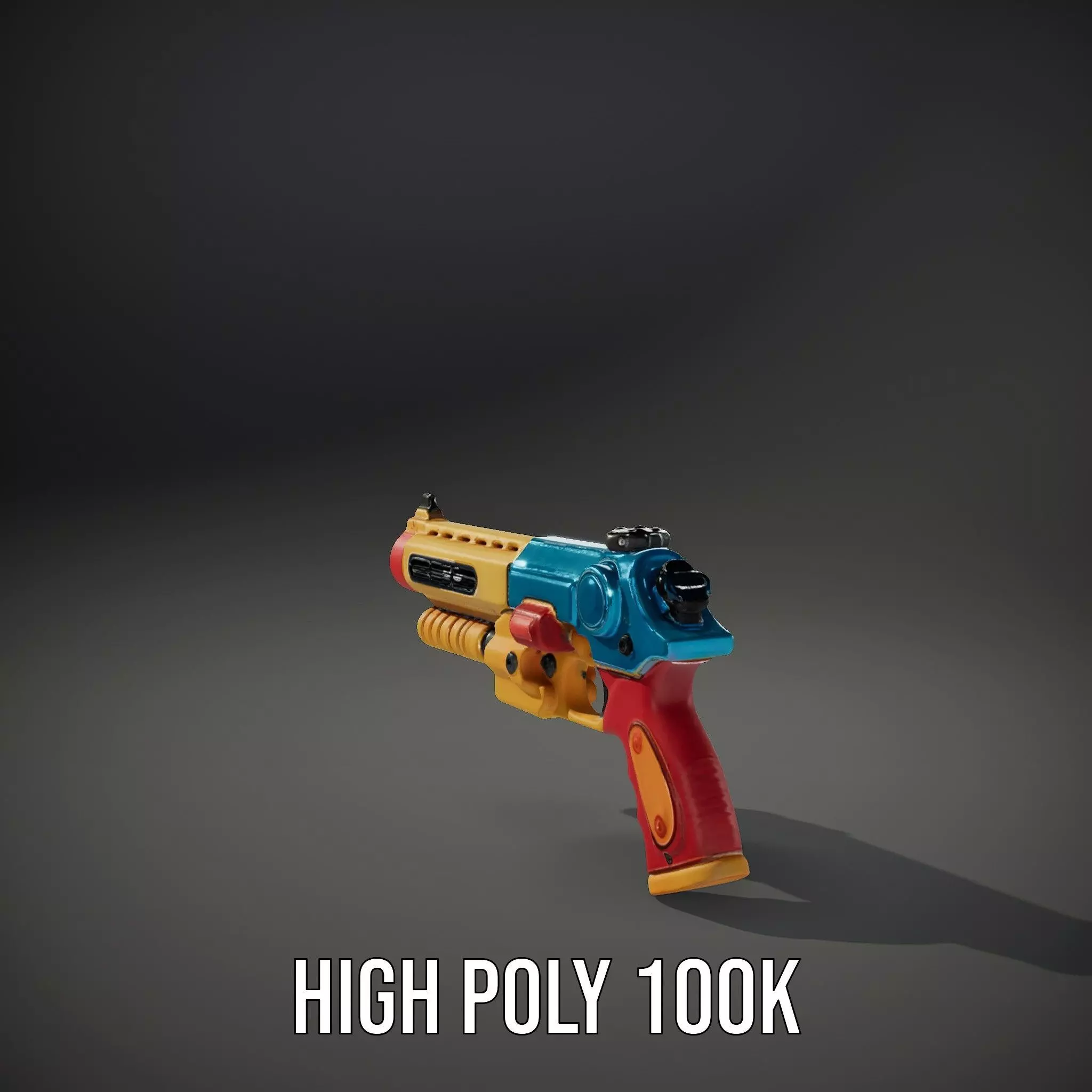 Vibrant Toy Blaster model pack Low-poly 3D model_33