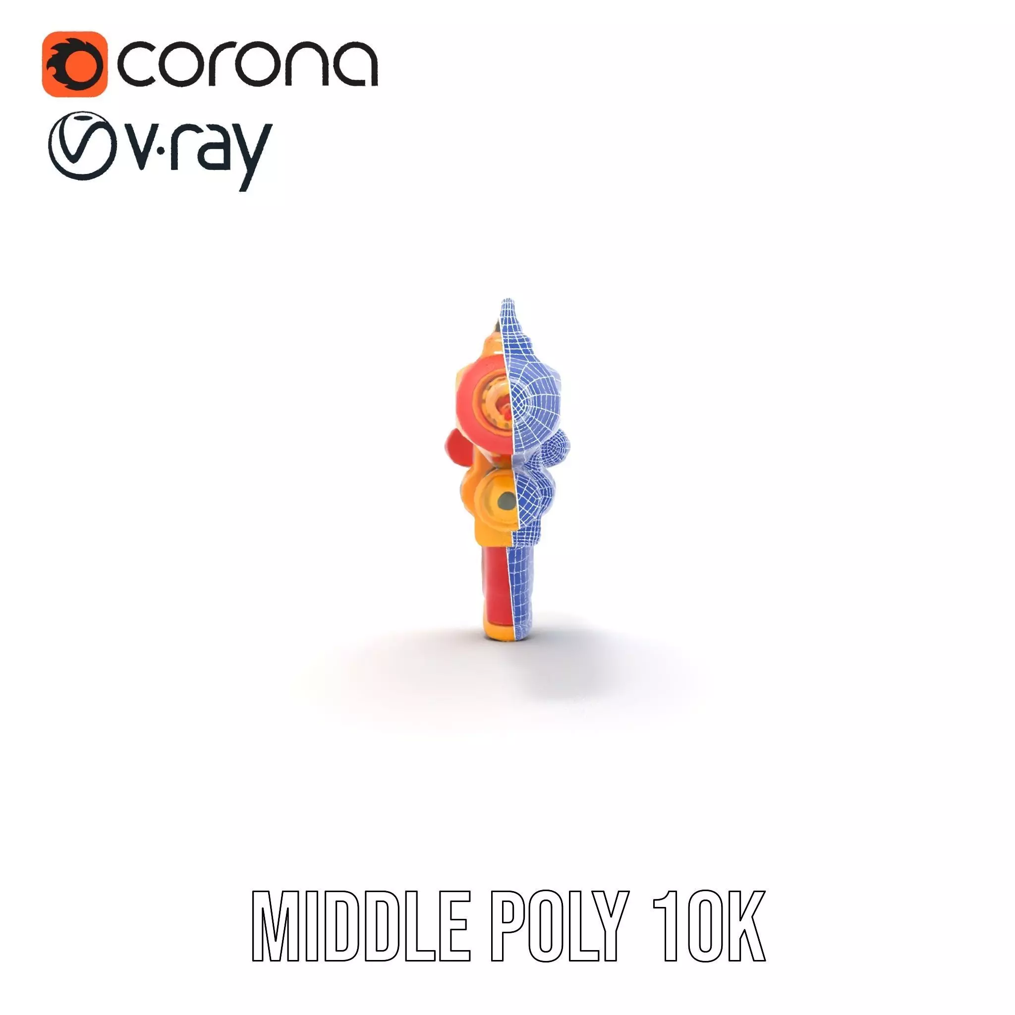 Vibrant Toy Blaster model pack Low-poly 3D model_24