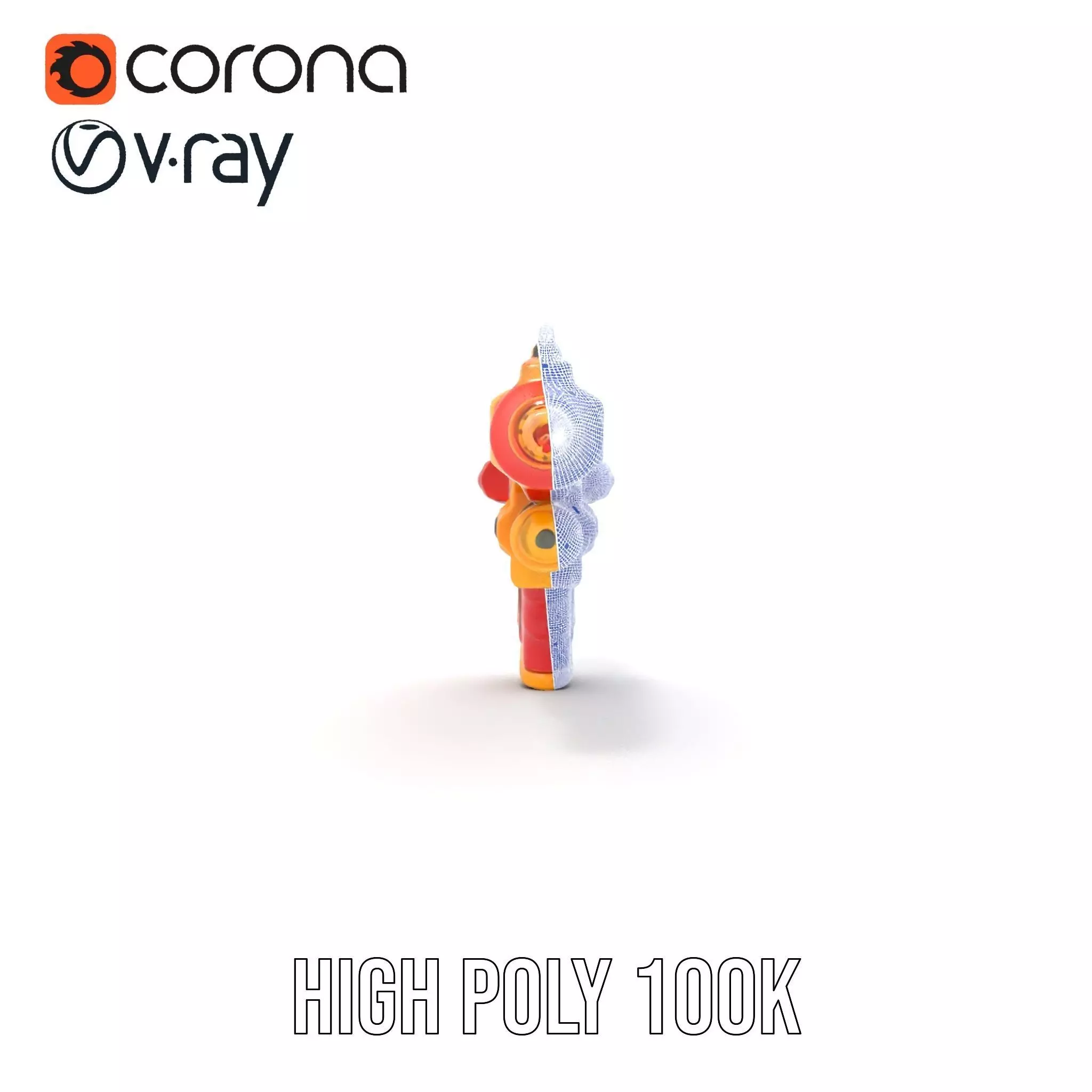 Vibrant Toy Blaster model pack Low-poly 3D model_31