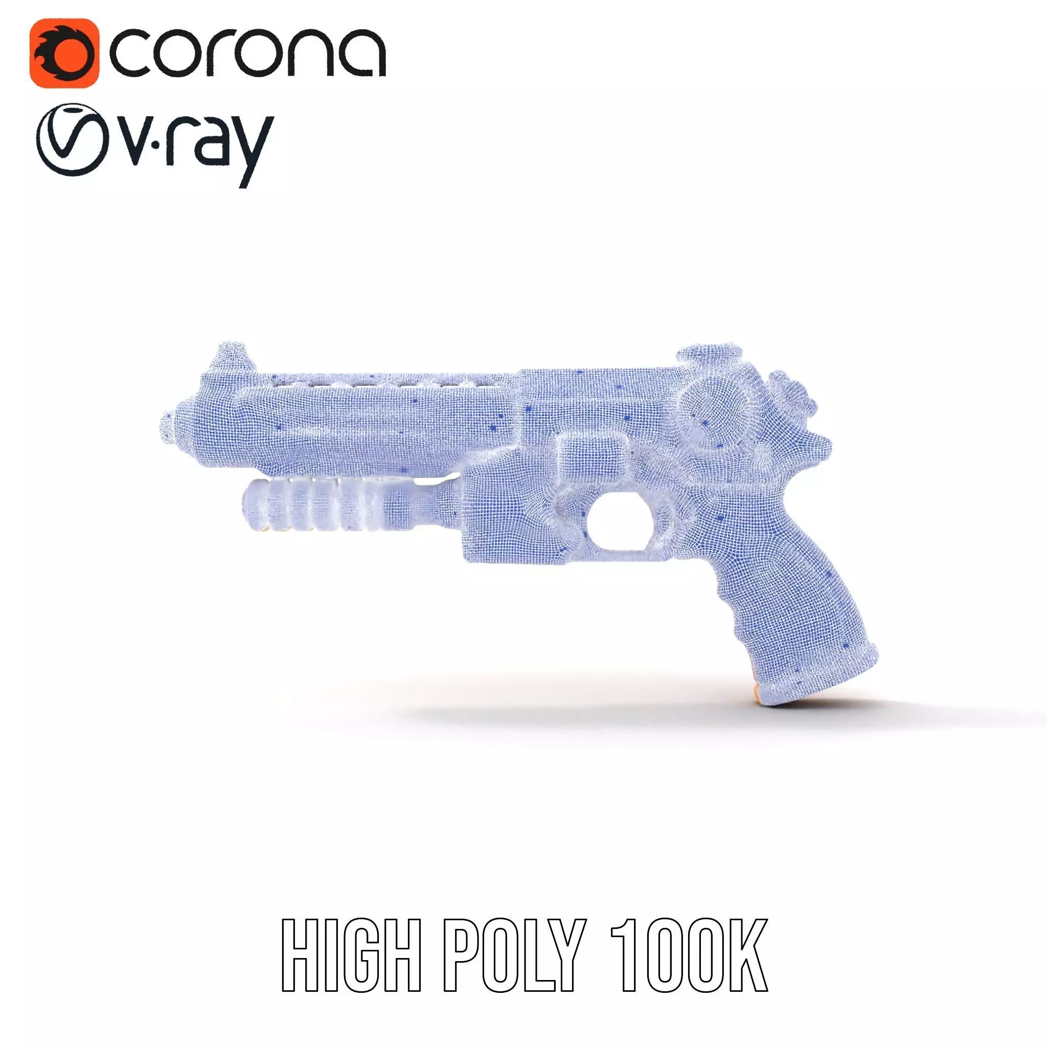 Vibrant Toy Blaster model pack Low-poly 3D model_17