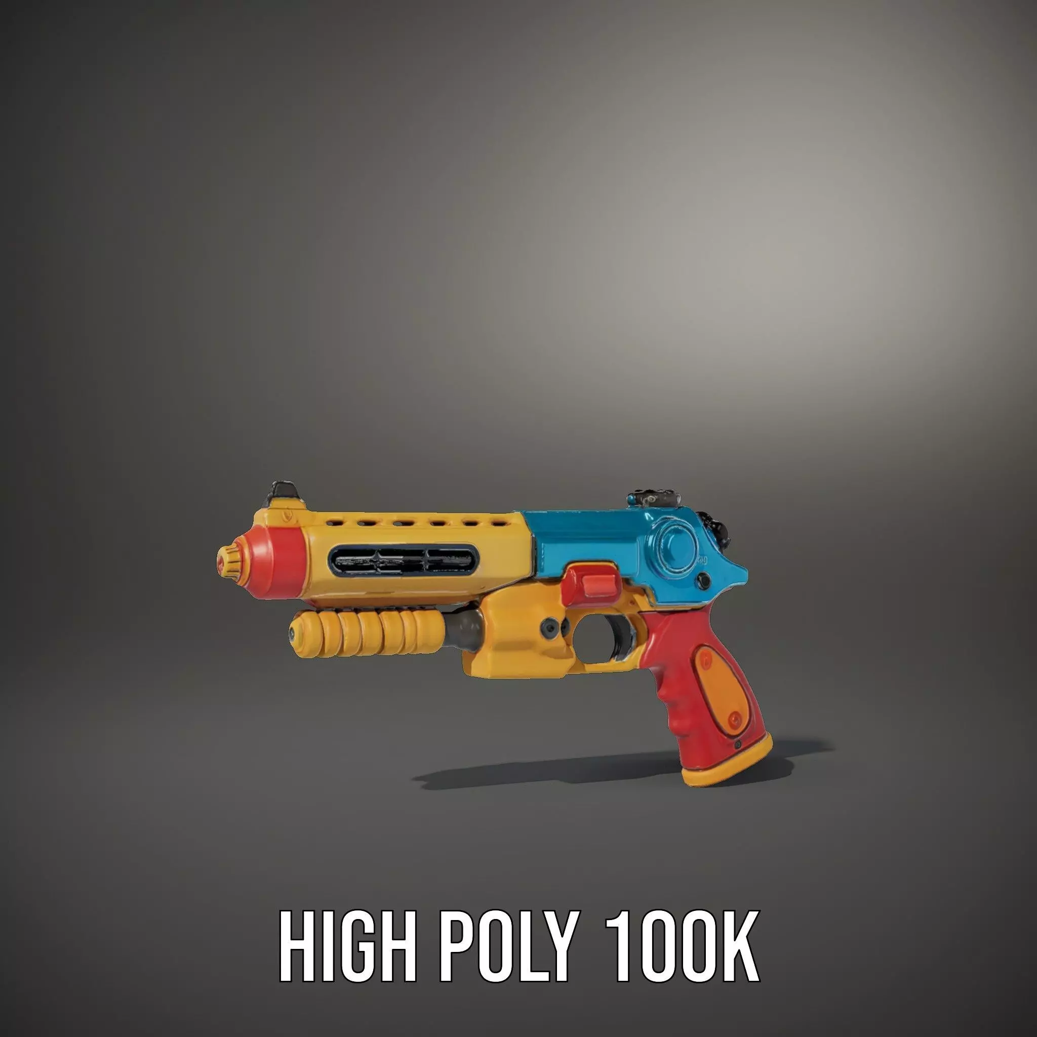 Vibrant Toy Blaster model pack Low-poly 3D model_34
