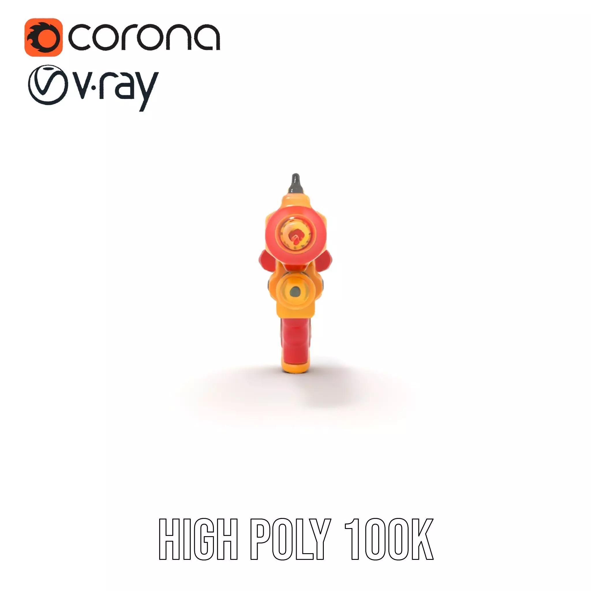 Vibrant Toy Blaster model pack Low-poly 3D model_20