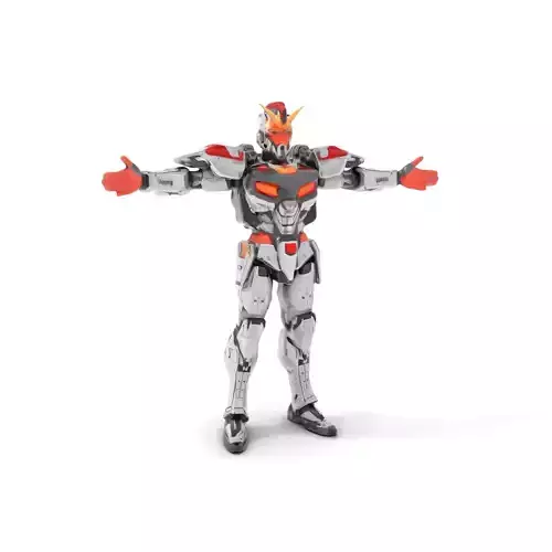 Futuristic Mech Warrior model pack