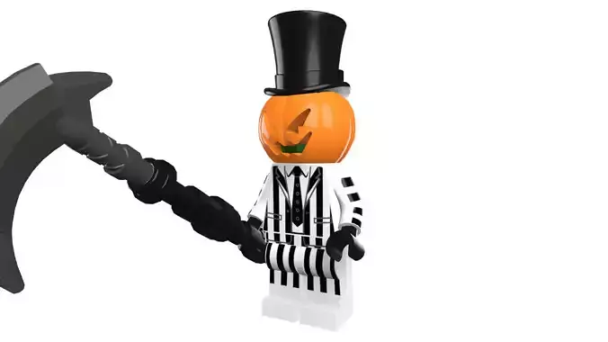 3D print minifigure - Jack O Reaper - V1