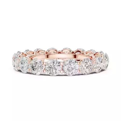 Full Eternity Round Cut Diamond Wedding Band 3DM STL Video