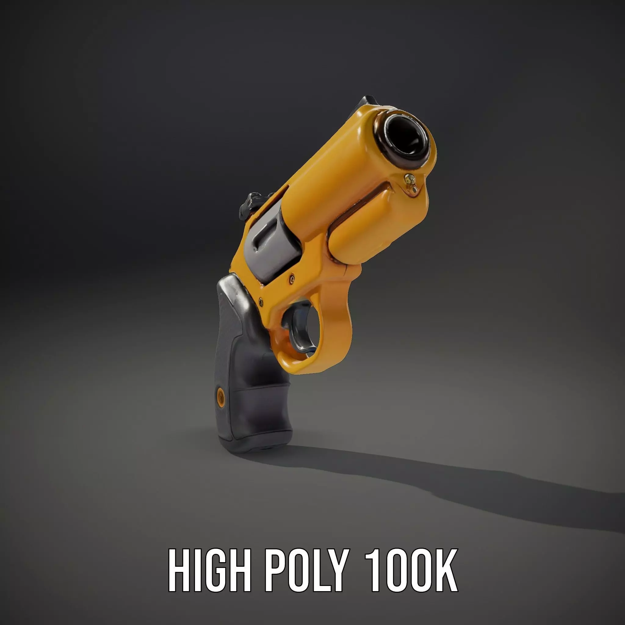 Vibrant Revolver model pack Low-poly 3D model_10