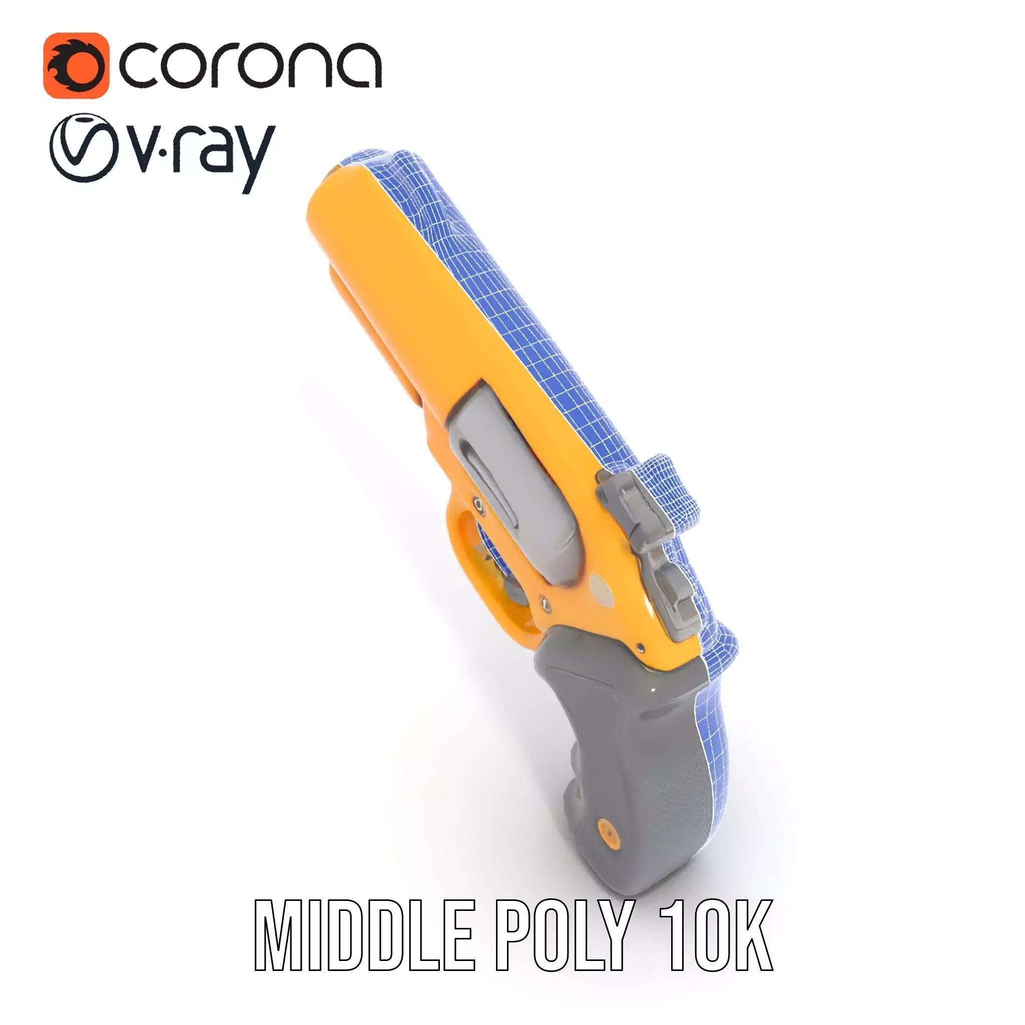 Vibrant Revolver model pack Low-poly 3D model_21