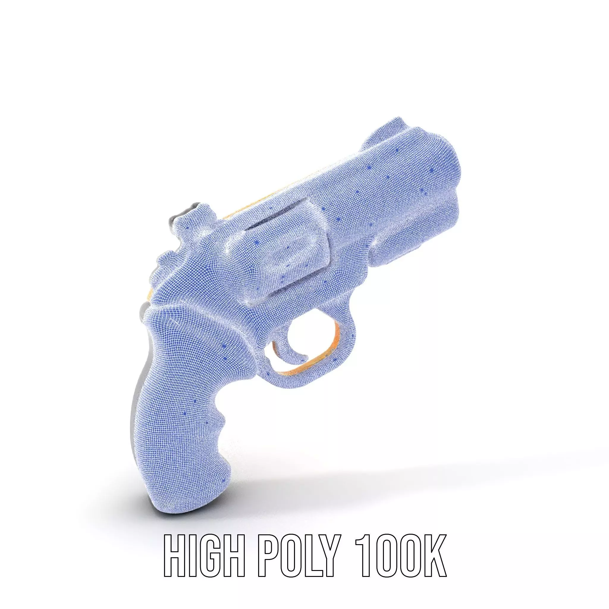 Vibrant Revolver model pack Low-poly 3D model_4