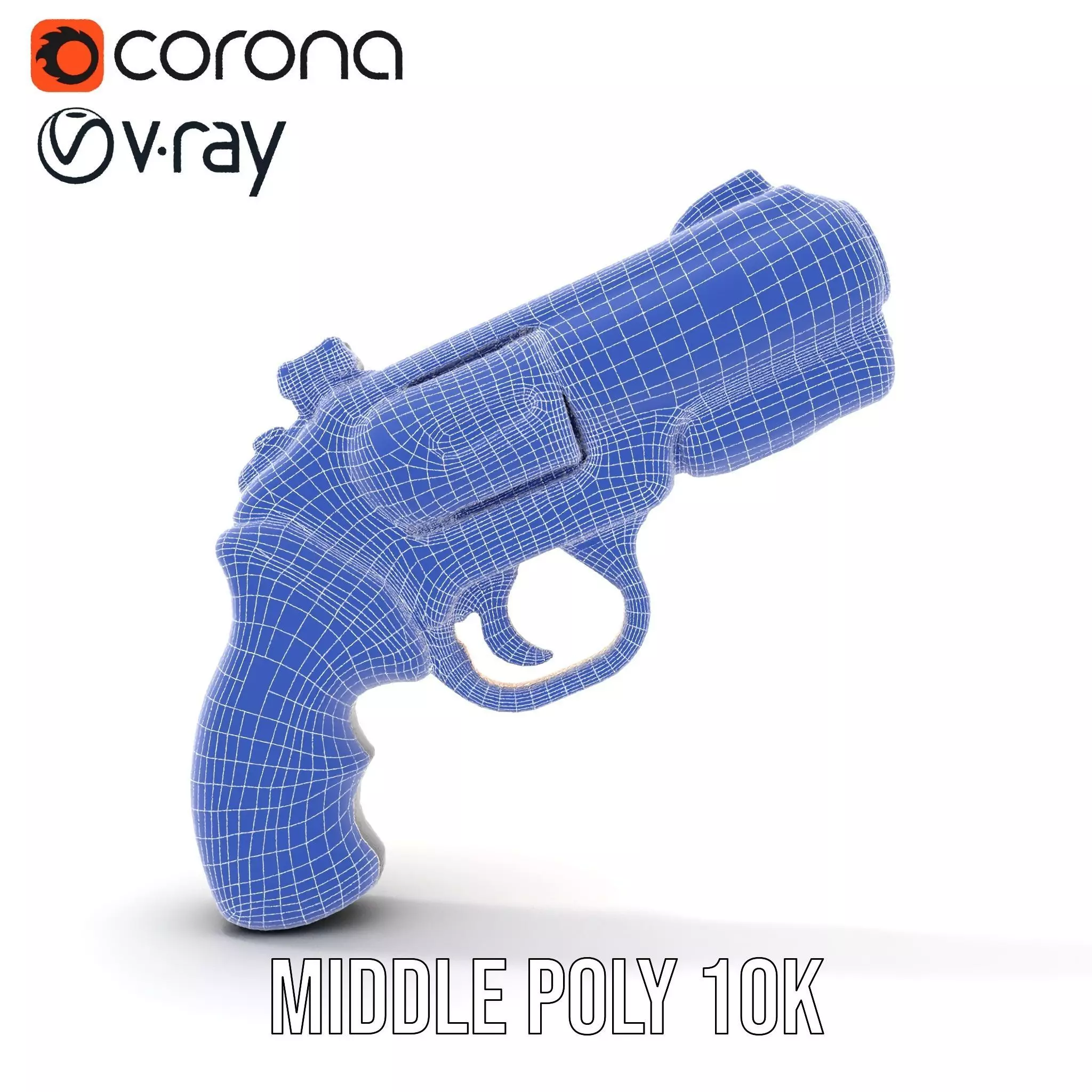 Vibrant Revolver model pack Low-poly 3D model_27