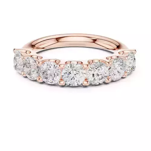 Round Cut Diamond Stackable Wedding Band 3DM STL Video