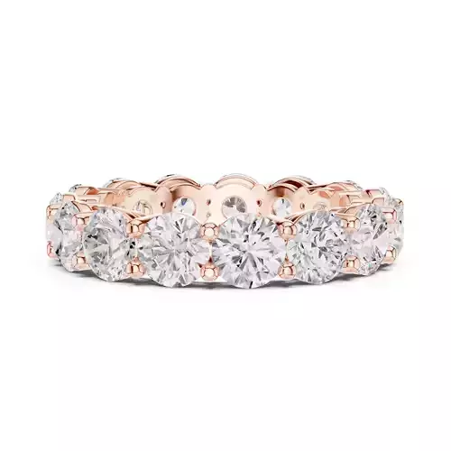 Basket Set Round Cut Full Eternity Wedding Band 3DM STL Video 3D print model