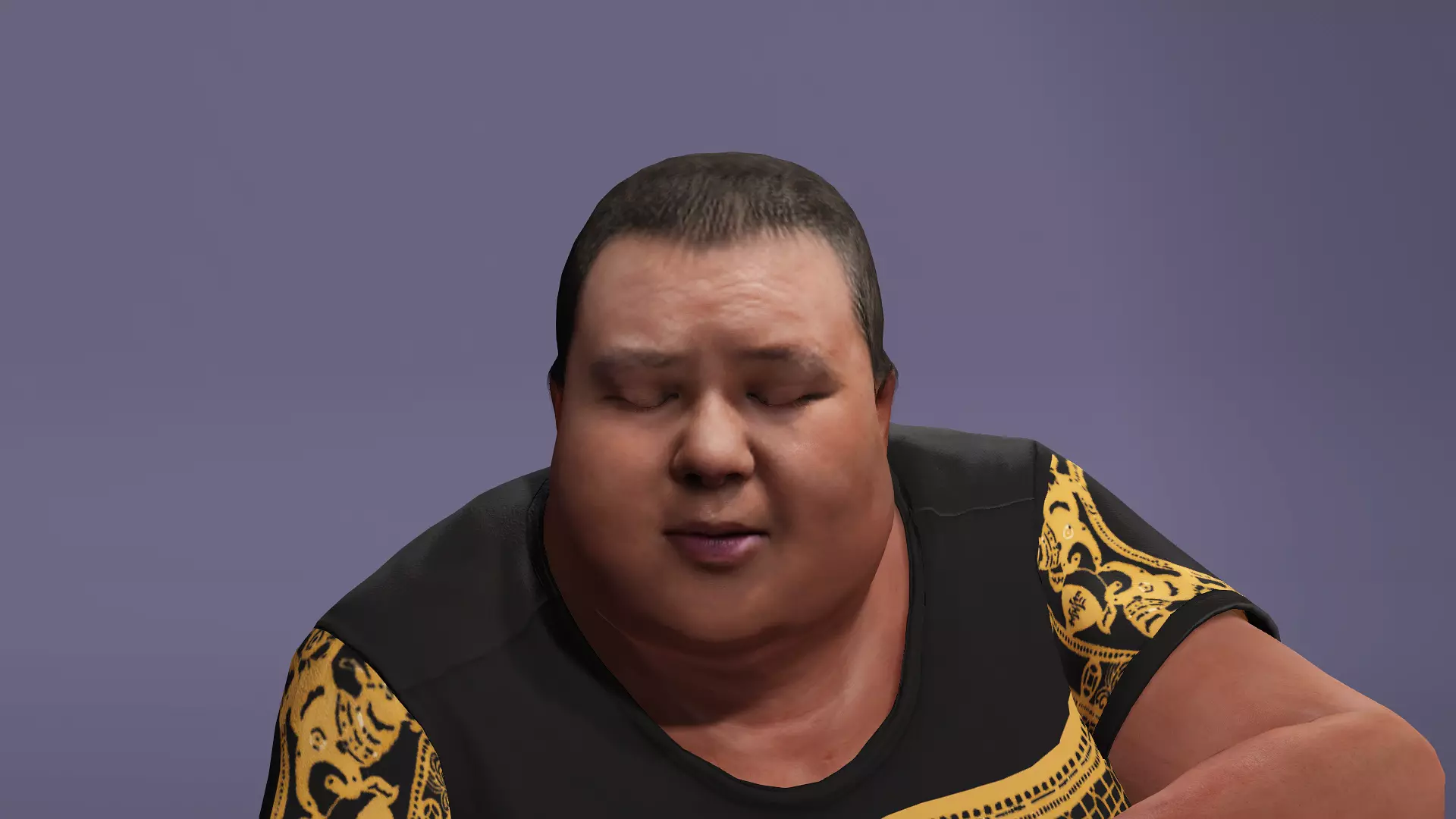 Realistic Chinese livestreamer Liangzi fat boy meta human 3D model_14