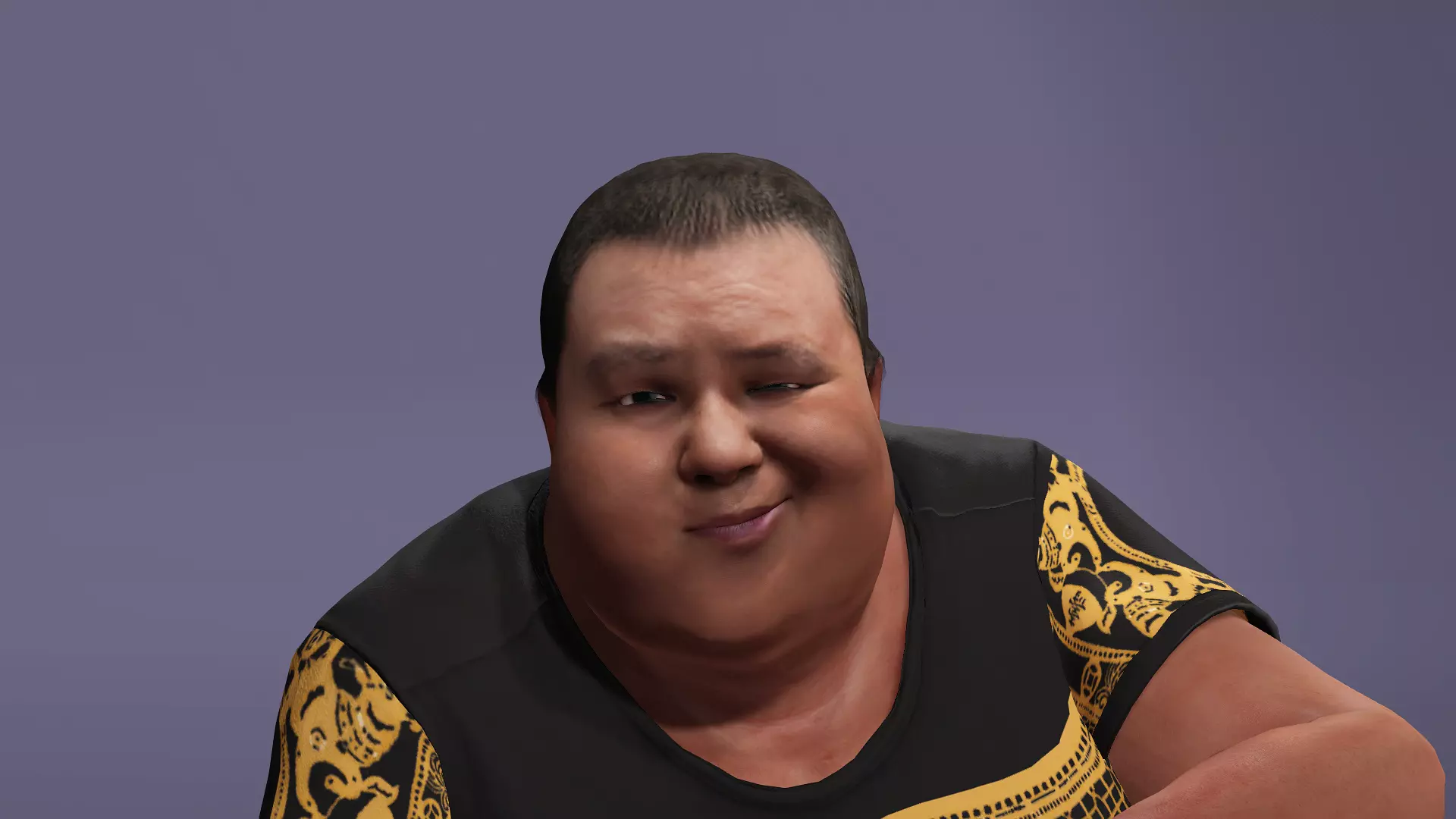 Realistic Chinese livestreamer Liangzi fat boy meta human 3D model_15