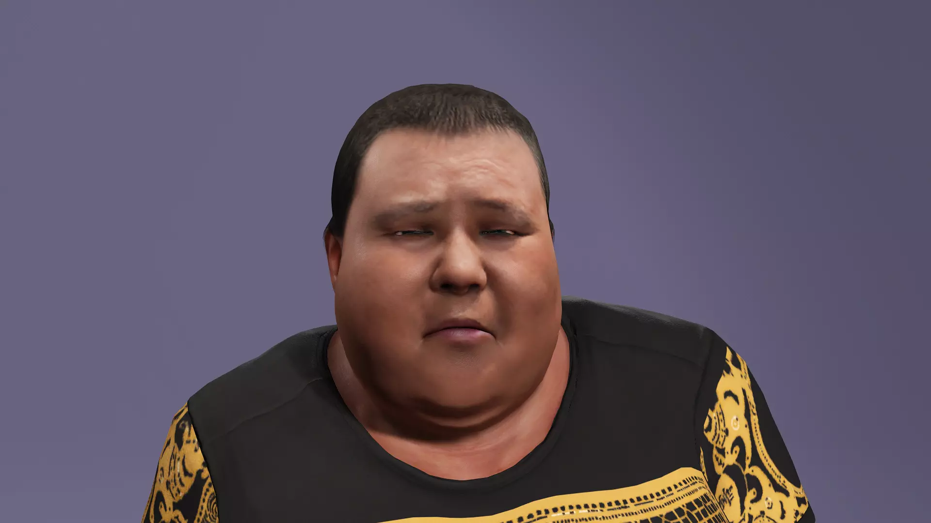 Realistic Chinese livestreamer Liangzi fat boy meta human 3D model_16