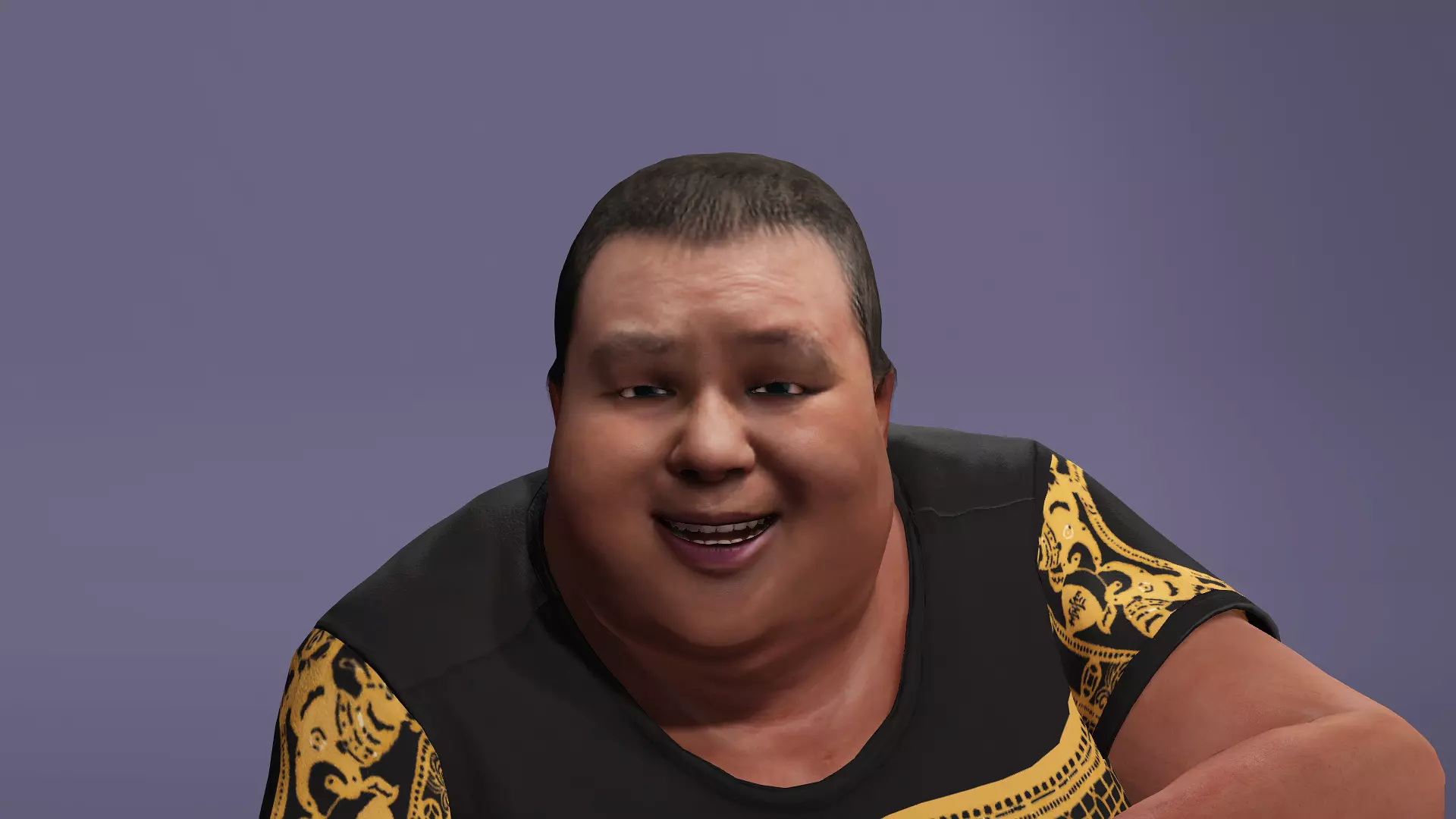 Realistic Chinese livestreamer Liangzi fat boy meta human 3D model_17