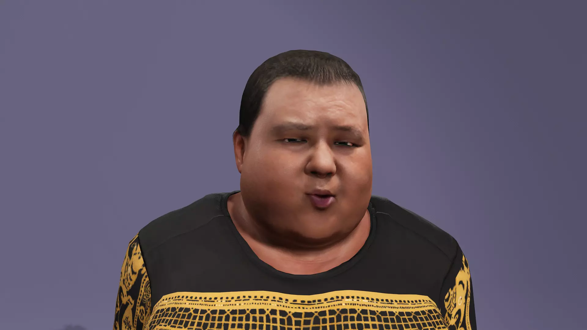 Realistic Chinese livestreamer Liangzi fat boy meta human 3D model_18
