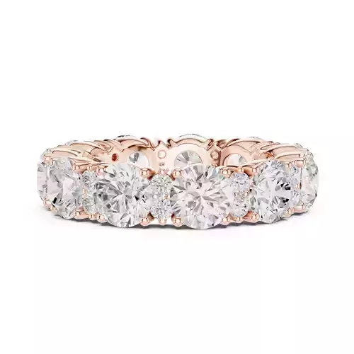 4mm Round Cut Diamond Full Eternity Wedding Band 3DM STL Video 3D print model