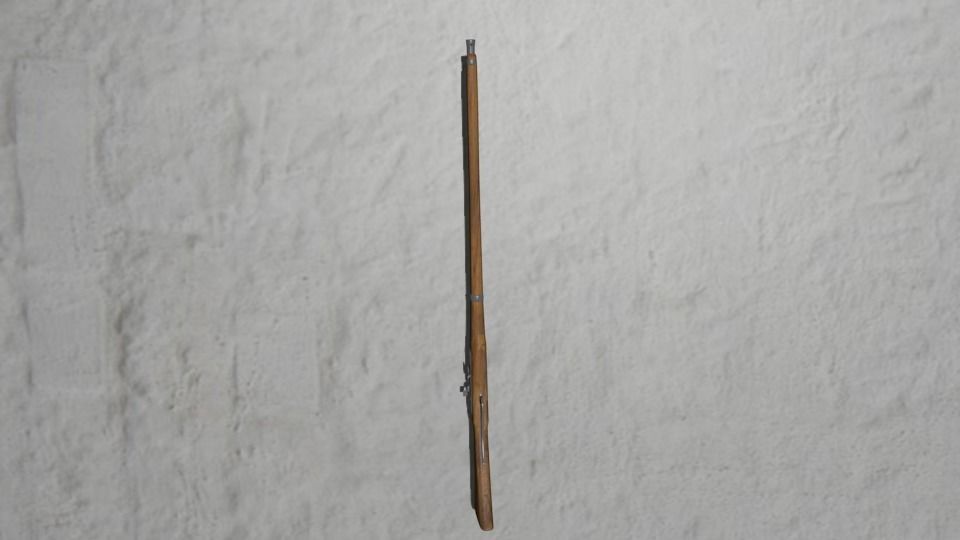 Matchlock musket or arquebus Free 3D model_4