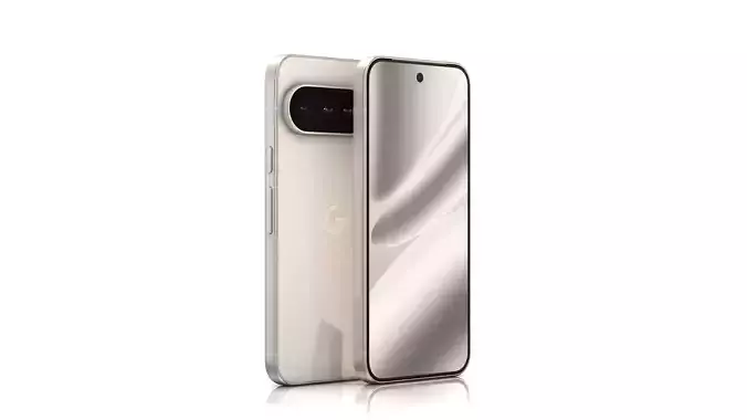 Google Pixel 10 Pro Porcelain Low-poly 3D model