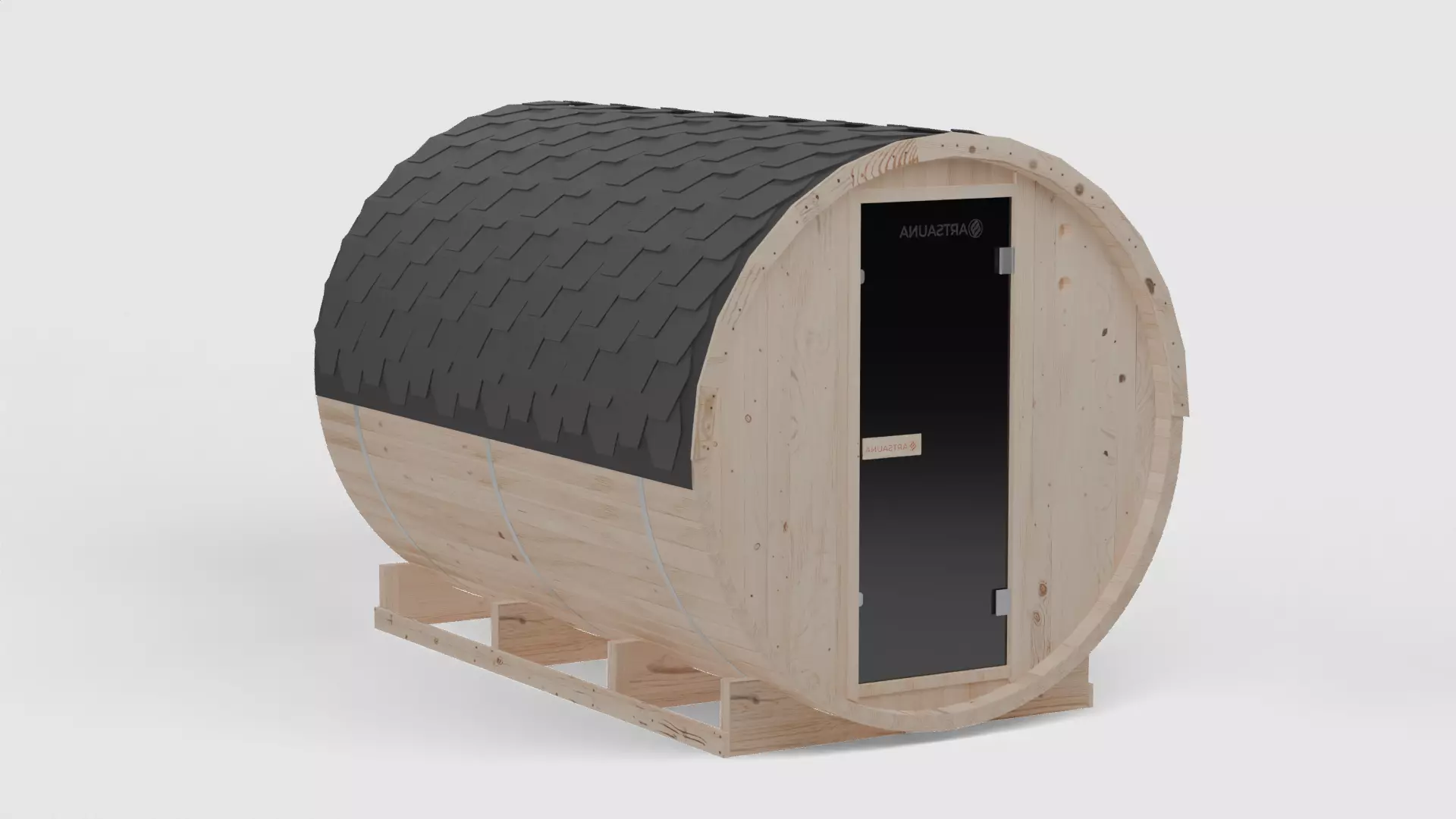 Barrel Sauna 3d Model 3D model_4