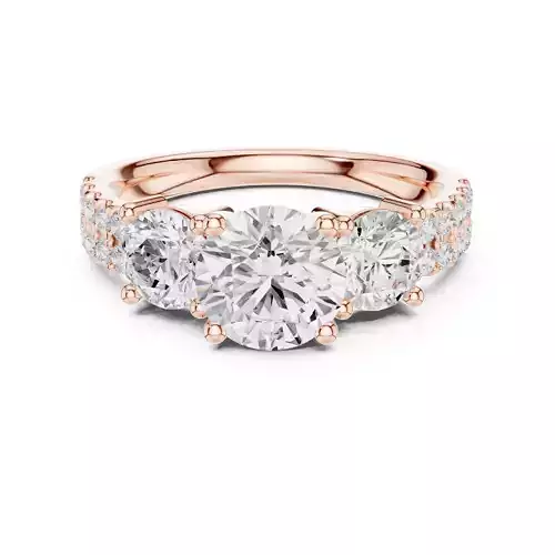 Round Cut Diamond Engagement Wedding Ring 3DM STL Video