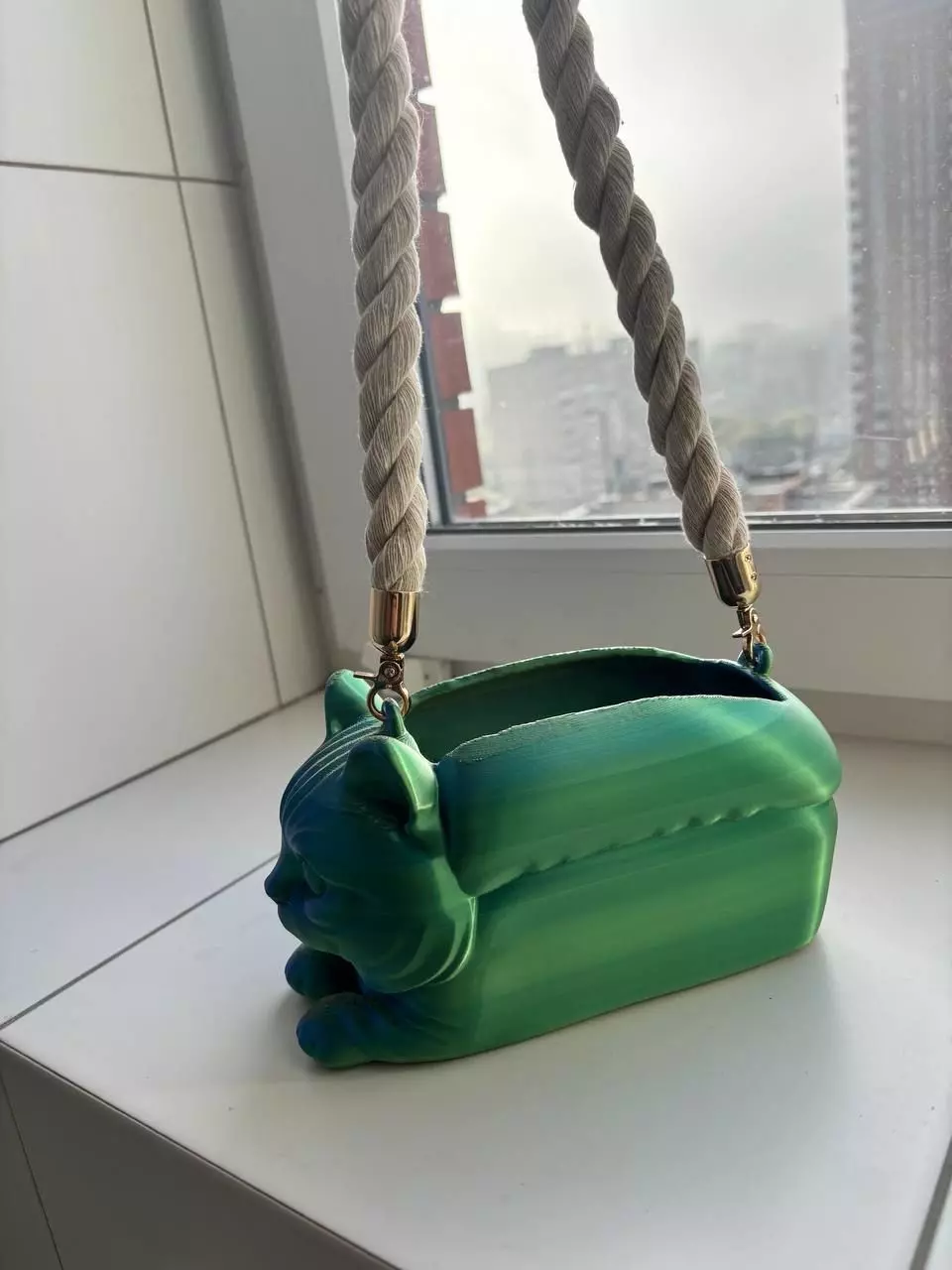 Cat Loaf Clutch 3D print model_4