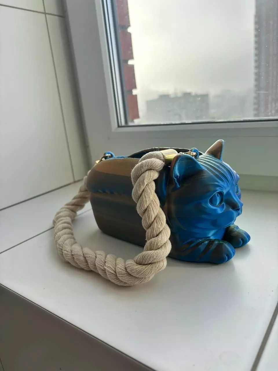 Cat Loaf Clutch 3D print model_3