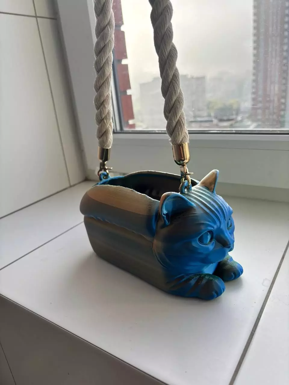 Cat Loaf Clutch 3D print model_2
