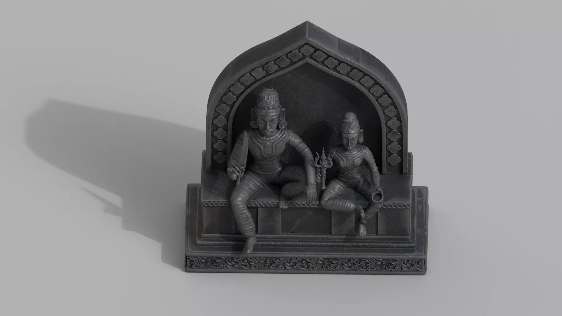 Ayyanar statue sculpture 3D model_4