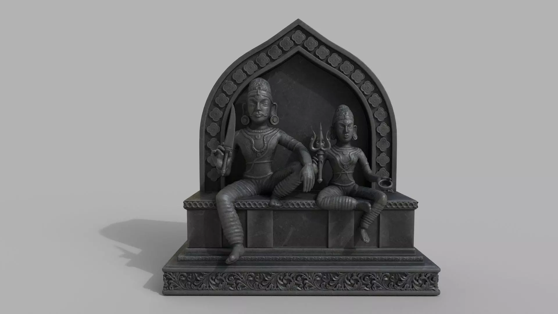 Ayyanar statue sculpture 3D model_0
