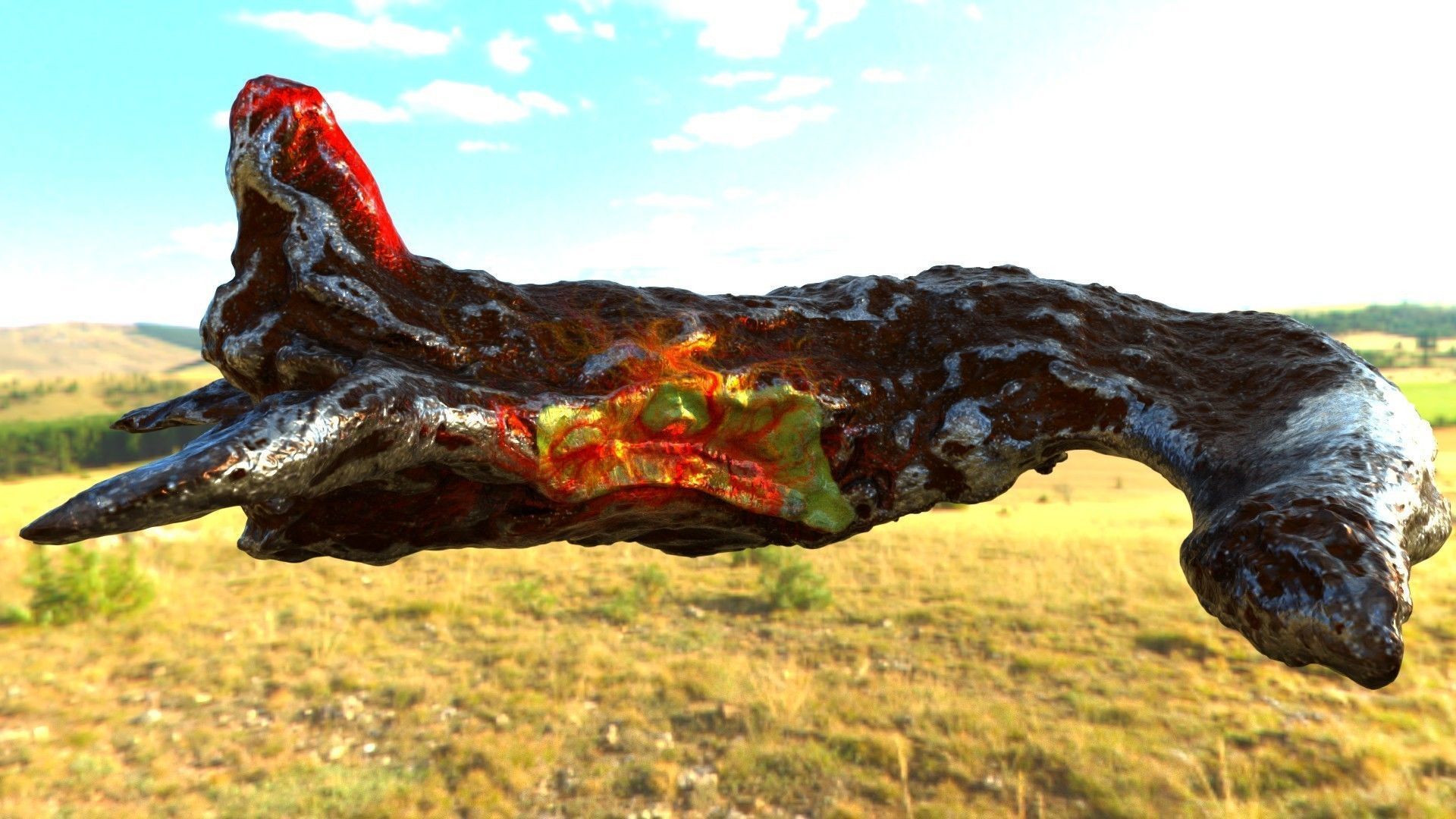 Sea Monster Dinosaur Reptile 3D model_6