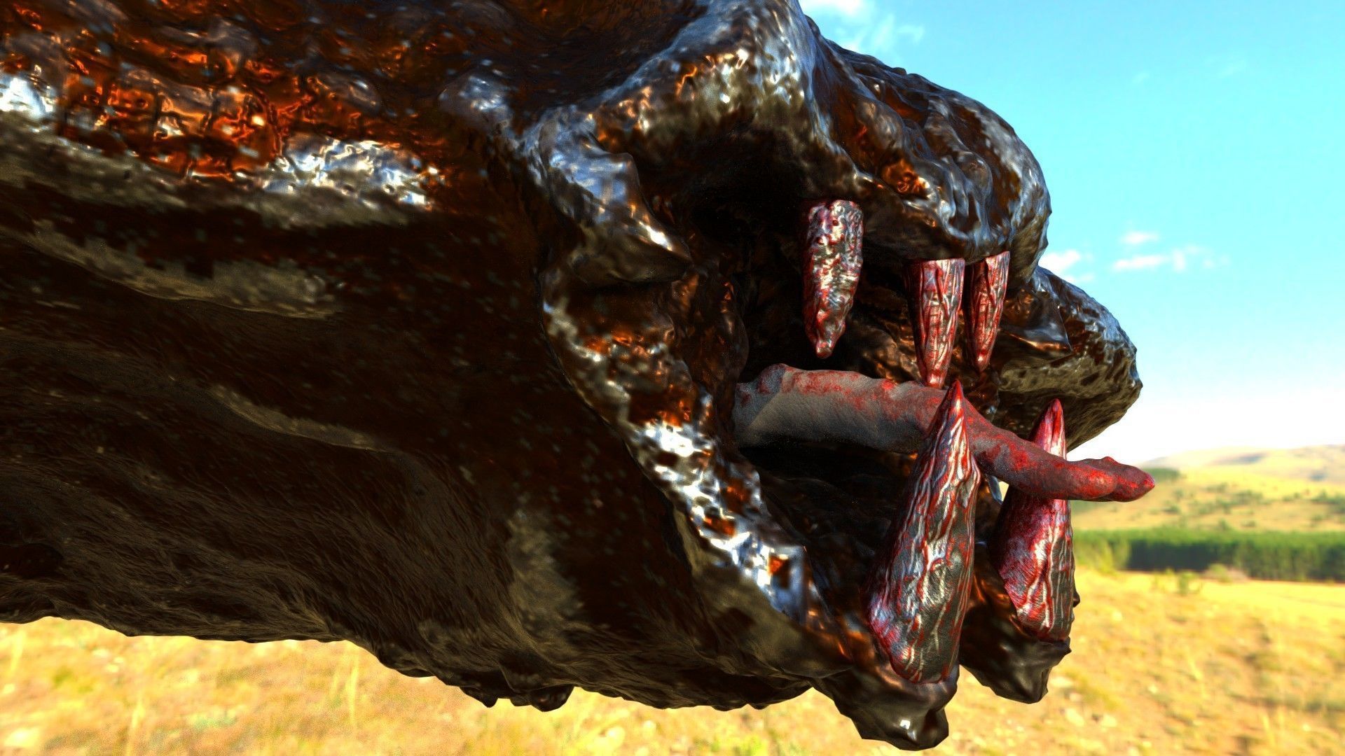 Sea Monster Dinosaur Reptile 3D model_3