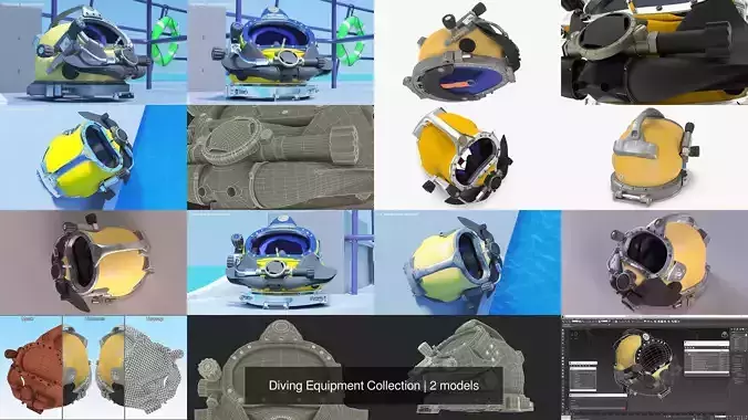 Diving Equipment Collection 