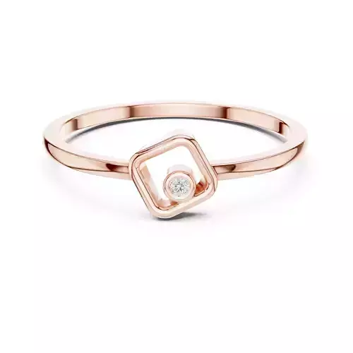 Solitaire Round Cut Bezel Set Wedding Band 3DM STL Video